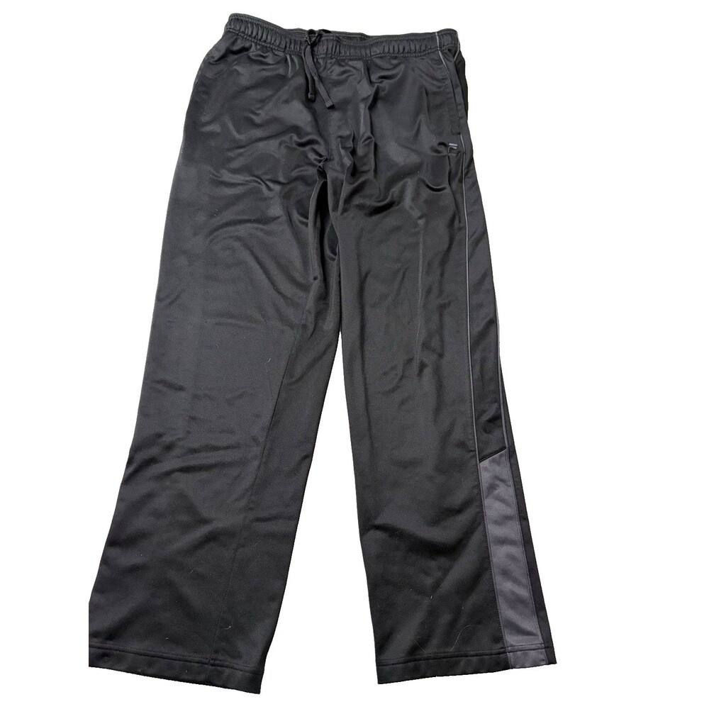 Fila Sport Men's Track Pants Black Large Athletic Training Drawstring Pull On